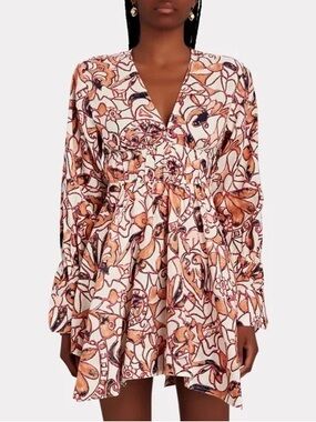 ALC Salina Linen Floral Mini Dress